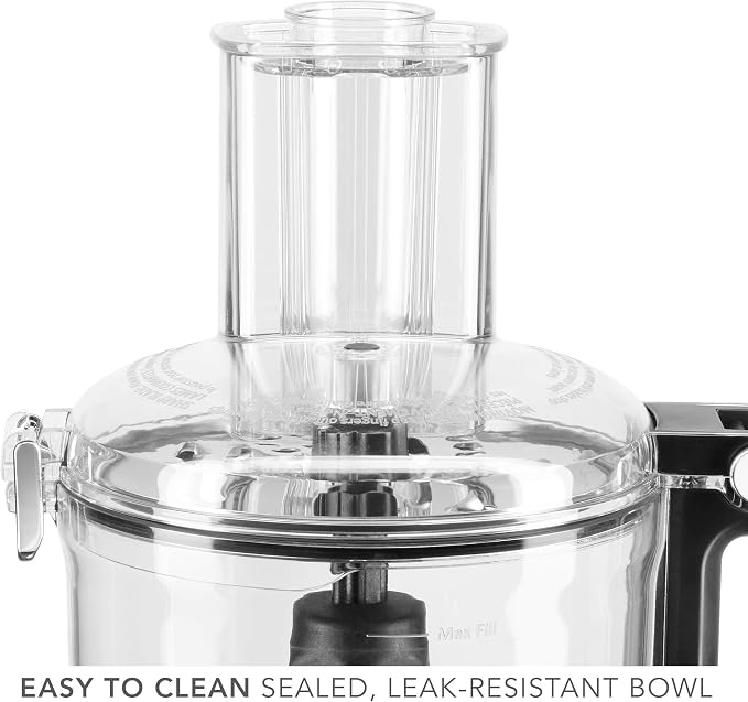 KitchenAid KFP0718BM Food Processor, 7 Cup, Black Matte (Renewed)
