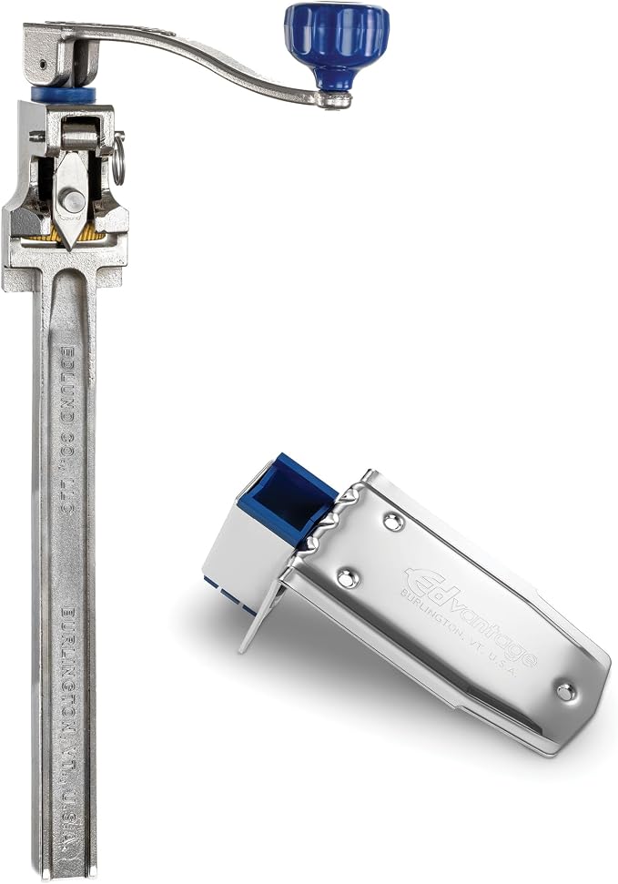 EDLUND #1 Edvantage Manual Can Opener – Improved Commercial Can Opener with Reinforced Gear, 4-Sided Blade, Easy to Maintain, and Made in USA