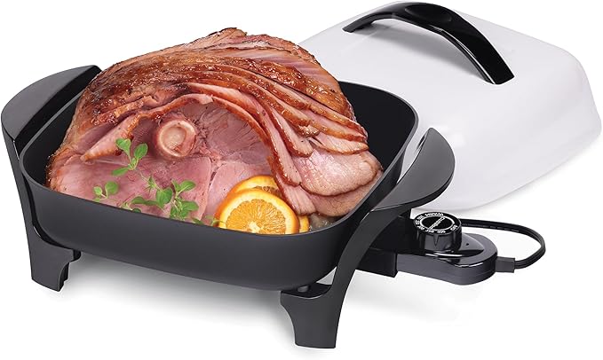 Presto 06620 11-Inch Electric Skillet,Black/White (Pack of 3)