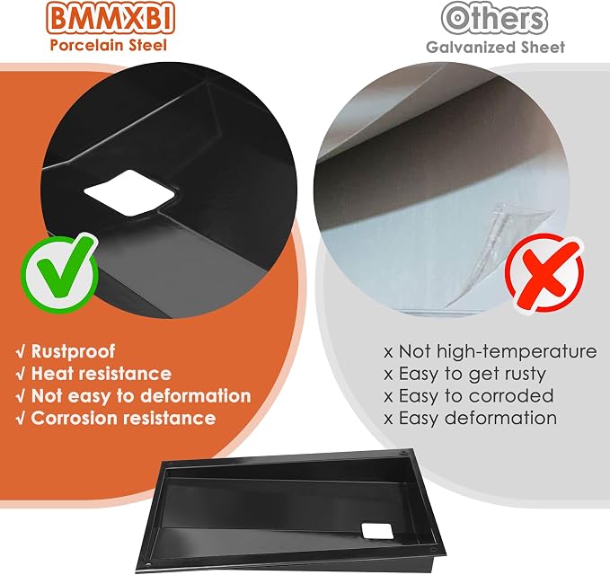62757 Grease Tray for Weber Genesis 300 Series with Up Front Controls | Drip Pan Grease Tray for Genesis S310 S320 S330 E310 E320 E330, for Weber Genesis 300 Grill Parts