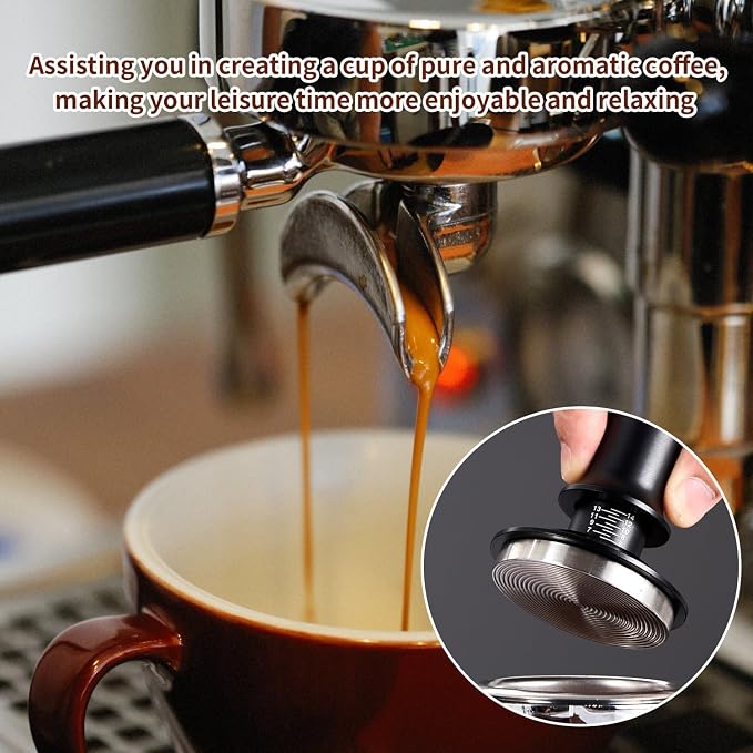 10 PCS Espresso Accessories Kit - Espresso Knock Box and Tamping Station,Coffee Tamper,Distributor,WDT Tool,Dosing Funnel,Puck Screen,Brush,Coffee Spoon,Latte Art Kits Fits Breville 58mm Portafilter