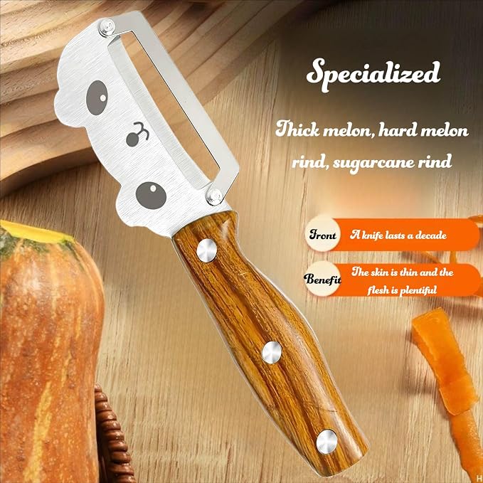 Vegetable Peeler Anti-slip Handle stainless steel for Potato Apple | Multifunctional Peeler,Sharp Stainless Blade,Anti-slip Handle,Zero Snag,Apple Pumpkin Peelers for Kitchen,Dishwasher Safe