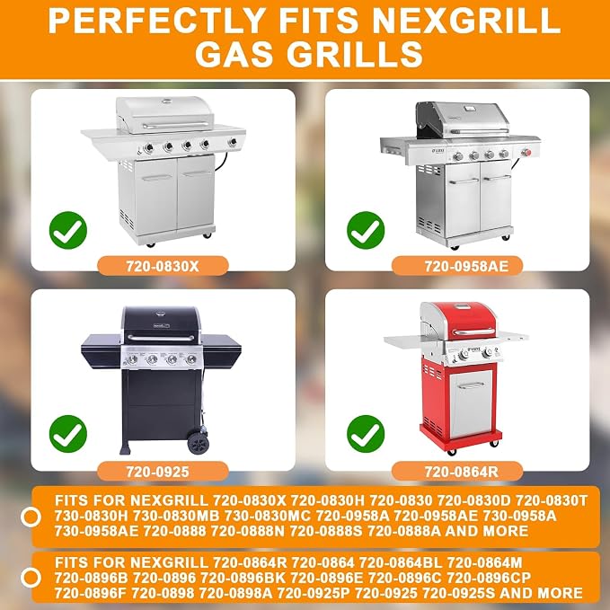 720-0830H Grease Drip Pan Liners for Nexgrill 720-0888 720-0896B Grill Part | 15PCS foil catchers for Nexgrill 720-0888S, reduce flare-ups, easy to install, recyclable, Aluminum, disposable 4.7 x 5.9"