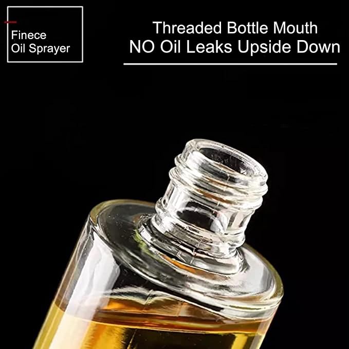 Oil Sprayer for Cooking, 100ml Olive Oil Sprayer Mister for Air Fryers, Oil Spray Bottle, Vinegar Soy Sauce Dispenser, Oil Mister with Stainless Steel Cap, for Baking Roasting Frying Use