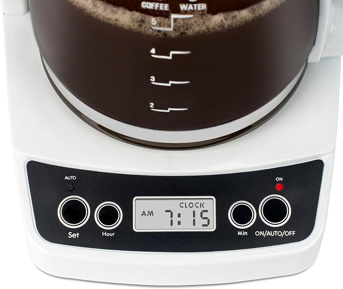 Capresso 5-Cup Mini Drip Coffee Maker, White