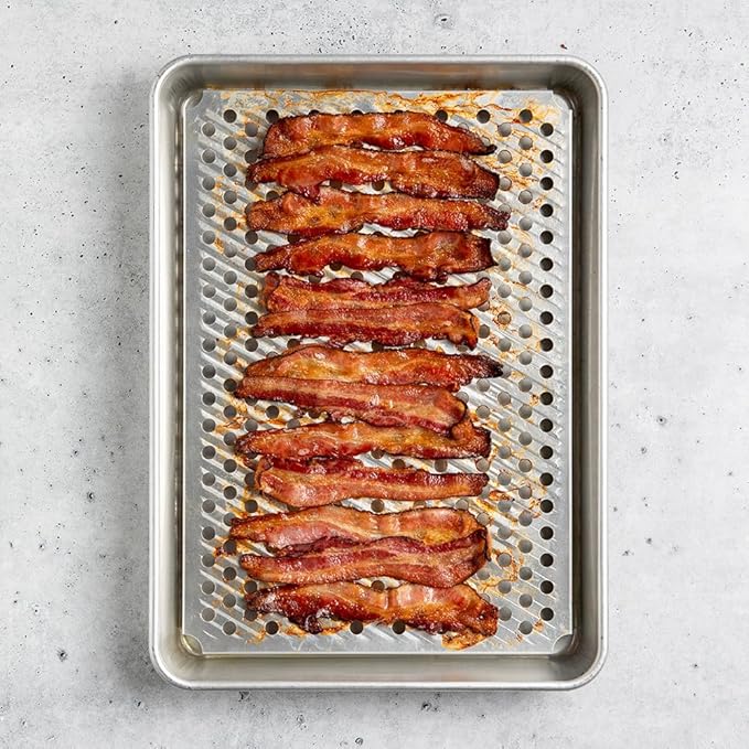 Nordic Ware Naturals High Sided Half Sheet Pan with Multi-Purpose Oven and Cooling Rack