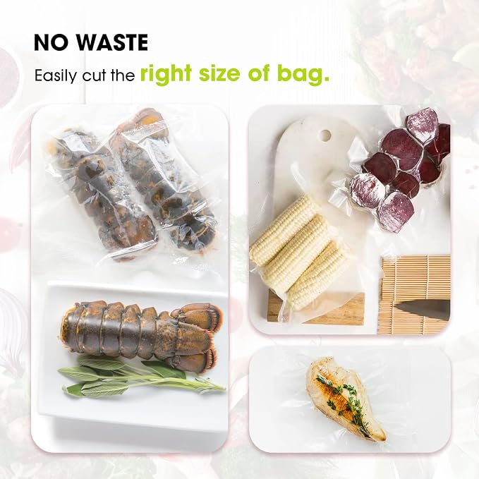11" x 150' Vacuum Sealer Bags for Food Saver, Rolls with Cutter Dispenser | Commercial Grade Vacuum Sealer Rolls for Custom Sizing, BPA-Free, Ideal for Sous Vide Cooking, Meal Prep and Storage