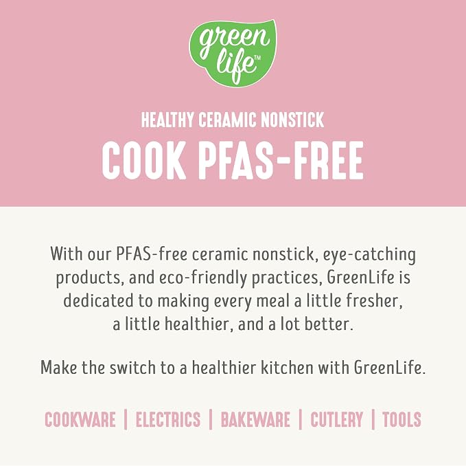 GreenLife Digital Rice Cooker, 2-Cups Uncooked/4-Cups Cooked, Pink | PFAS-Free Ceramic Nonstick Coated 1.5QT Pot, One-Touch Presets, Oats, Quinoa, Brown Rice, Auto Warming, Fuzzy Logic Tech