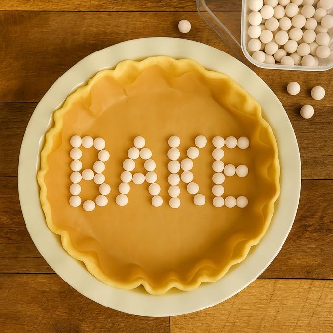 Mrs. Anderson's Baking Ceramic Pie Crust Weights, 1.5-Pounds, Natural Stoneware, For Blind Baking Pie Crusts And Tart Shells With Even Baking Results