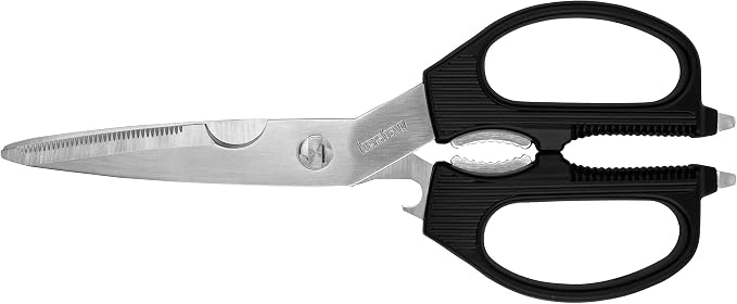 Kershaw Taskmaster Shears, Black, With 3.5 Inch Blades | Multi-Purpose Shears, Kitchen and Utility Scissors with Built-in Tools, Bottle Opener, And Screwdriver Tips