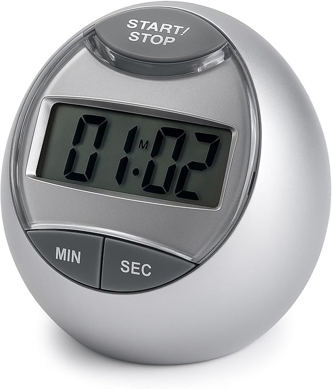 Digital Kitchen Timer Magnetic – Loud Alarm Countdown Timer & Stopwatch, Large Display Egg Timer for Cooking, Baking, Shower, Study, Classroom, Exercise, Portable Kitchen Timer Digital