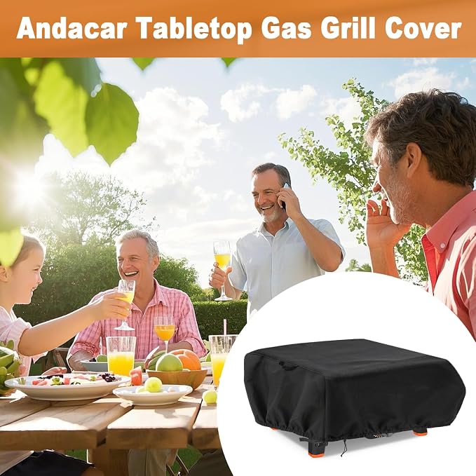 Pizza Oven Cover for Blackstone 2404 Tabletop Pro Pizza Oven | Waterproof Heavy Duty Grill Cover for Blackstone Pizza Oven - 25" L×26" W×11" H