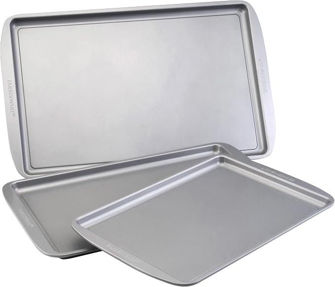 Farberware Nonstick Baking Sheet Set, 3-Piece Cookie Sheets
