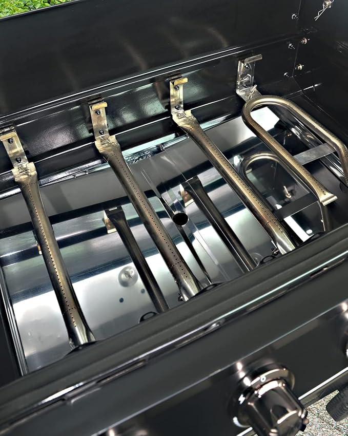 CaptainGrill Grease Tray with Catch Pan - Dyna Glo Grill Replacement Parts | Universal Stainless Drip Pan for Gas Grill Models from Dyna Glo, Nexgrill, Expert Grill, Kenmore, BHG and More(Width 24"-30")