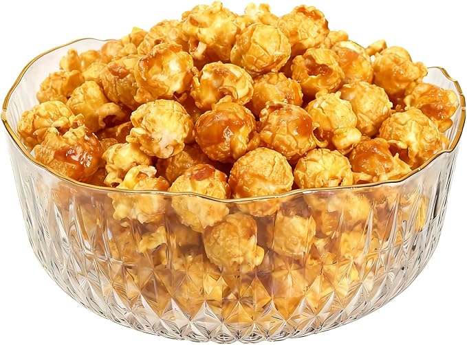 Frcctre 4 Pack 70 Ounce Small Clear Plastic Serving Bowls, 8 Inch Round Plastic Salad Mixing Bowl Reusable and Disposable Catering Bowls for Party, Salad, Fruit, Snack, Chip, Popcorn