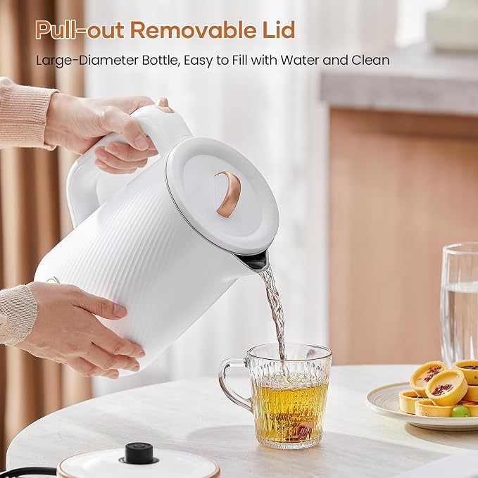 OLEGA Electric Kettle - 1500W Electric Tea Kettle 1.8L Stainless Steel Inner Electric Kettles for Boiling Water Auto Shut Off Boil-Dry Protection Electric Water Kettle for Coffee Tea