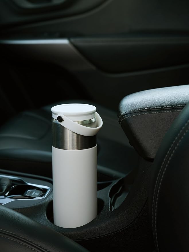16 oz Stainless Steel Tea Infuser Bottle with Lid double as Tea Cup,Fruit Infuser Insulated Water Bottle,Leak Proof Travel Coffee Mug with Handle