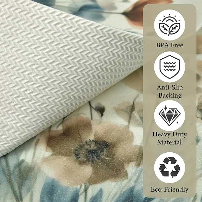 Vinyl Placemats Set of 8-12x17 Inch - Heat Resistant Washable Place Mats Waterproof Non-Slip Wipeable Table Mats for Dining Table Decor, Indoor/Outdoor Plastic Mat