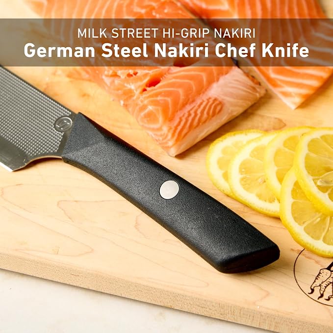 Milk Street 6.75-inch Nakiri Knife by Christopher Kimball, 1.4116 German Steel Nakiri Chef Knife, Ideal for Home Kitchen, Renowned Milk Street Nakiri Knives