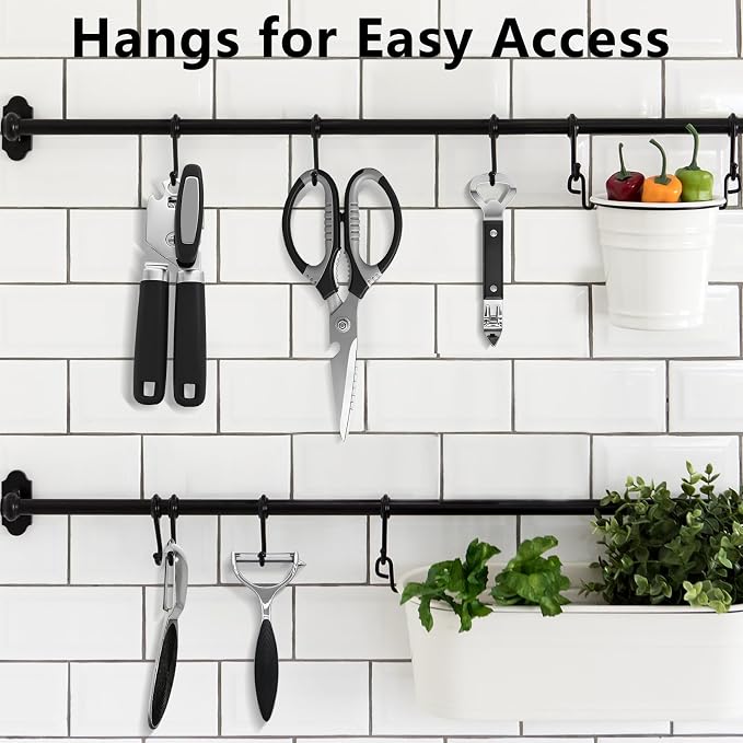 5-Piece Stainless Steel Can Opener Set, Manual Can Openers | Smooth Edge, Easy-To-Use, Ergonomic Grip, Heavy Duty, Bottle Opener, Peelers, Kitchen Scissors, Dishwasher Safe, For Seniors