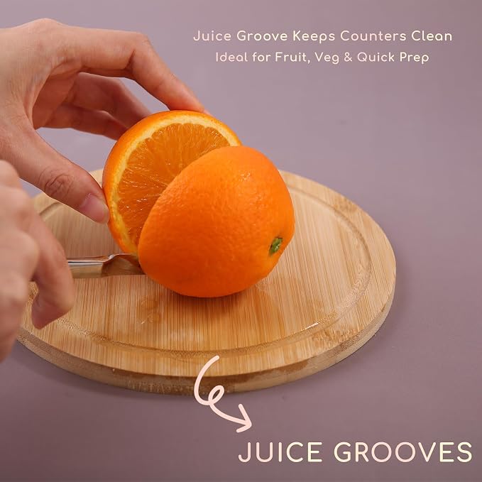 Donxote Small Cutting Board Set of 2 - Compact with Juice Groove for Fruits, Vegetables, Cheese & Sandwiches, Lightweight & Non-Toxic Mini Boards for Charcuterie, Camping & Kitchen