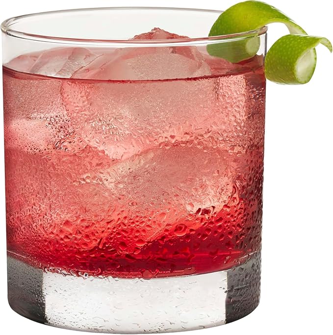 Libbey 917CD Heavy Base Rocks Glasses Set of 12, Old Fashioned Whiskey Cups