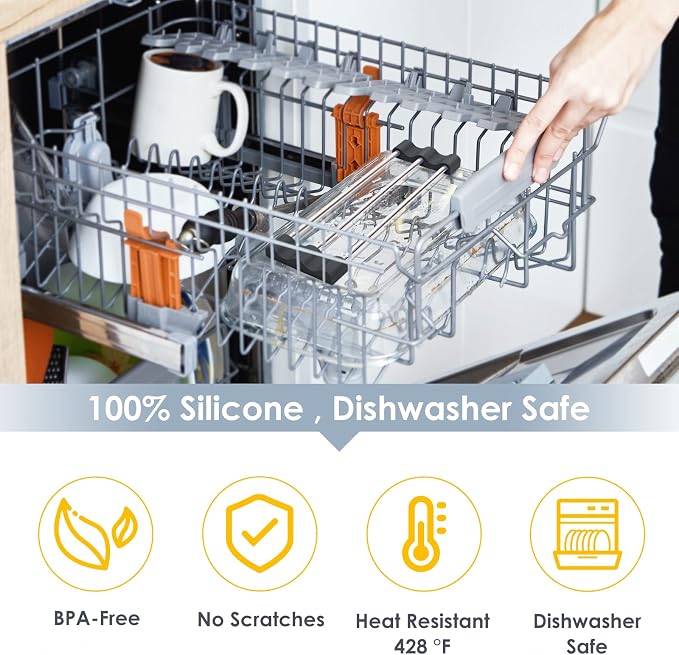 Tomorotec Adjustable Over-The-Sink Kitchen Rack, BPA-Free, Black | Holds 16.5 Lbs; For Dishcloths, Sponges, and Brushes - Heat-Resistant Stainless Steel with Slim, Expandable Design