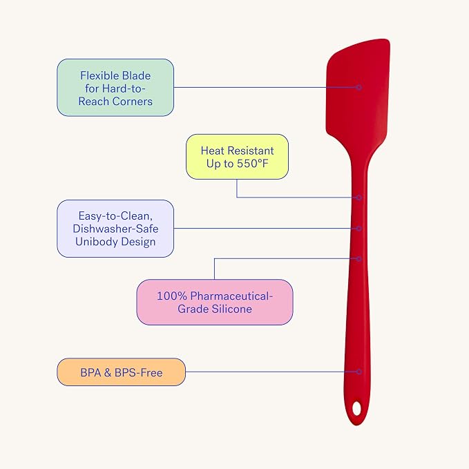 GIR: Get It Right Silicone Kitchen Spatula - Non-toxic Cooking Utensils for Nonstick Cookware, Cooking and Baking, Ultimate - 11IN - Navy