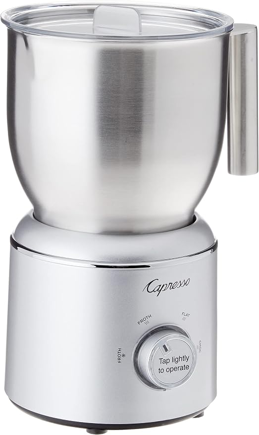 Capresso froth Select Automatic Milk Frother and Hot Chocolate Maker, Stainless Steel 209.05, Silver, 20 ounce | Stainless-Steel Pitcher, Froths 16 Oz, Heats 20 Oz, 4 Settings, Dishwasher-Safe