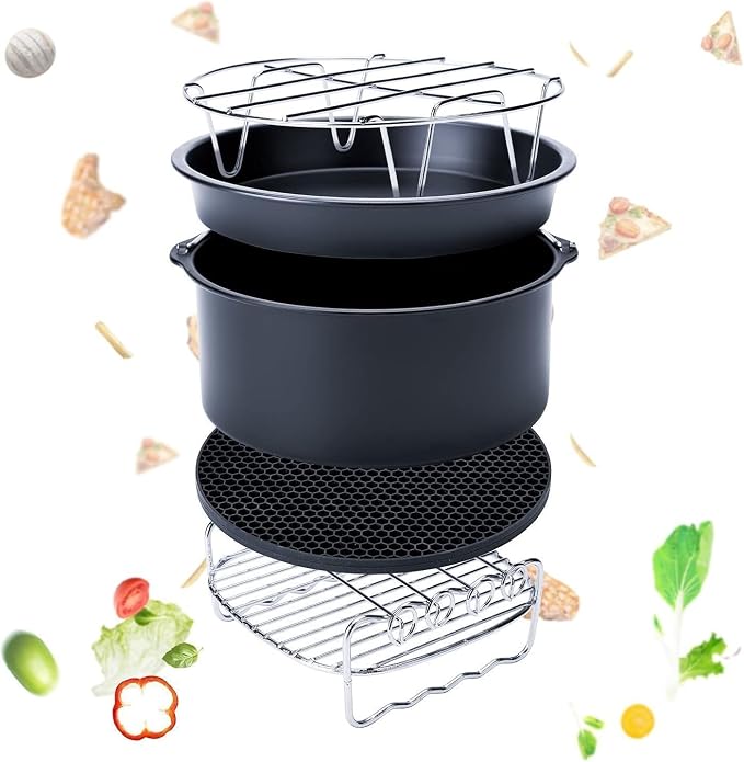 9 Inch Round Cooling Racks for Cooking and Baking 304 Stainless Steel Cooling Racks Baking and Cooling Steaming Rack w Stand Cookware for Air Fryer Pressure Cooker Canning