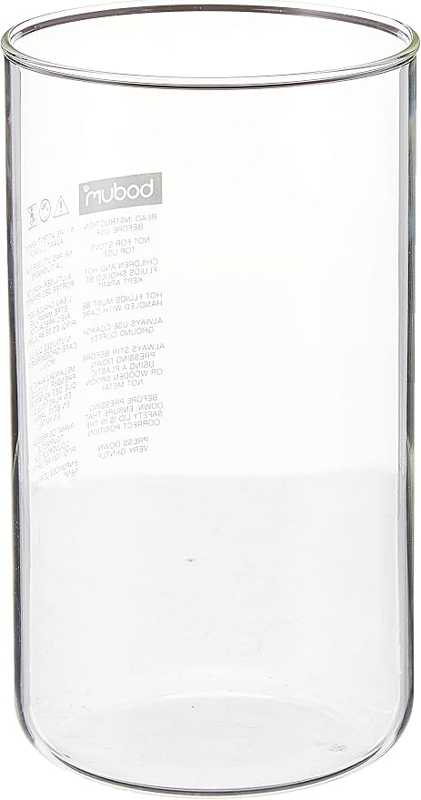 Spare Glass for Bodum French Press Without Spout, 8 Cup, 1 L, 34 Oz