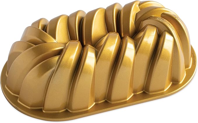 Nordic Ware Braided Loaf, 6 Cup, Gold (Pack of 3)