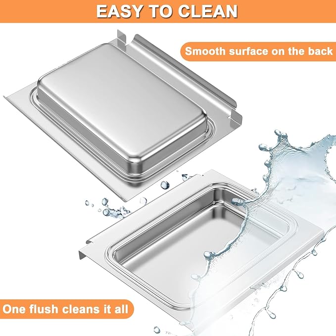 Grill Replacement Parts for Weber GS4 Spirit II Catch Pan Spirit II 200 & 300 SER Spirit 2 Grill Parts for Weber Traveler, Pulse 2000 Weber Grill Grease Tray 67047 &Aluminum Grill Drip Pan Liners 6415
