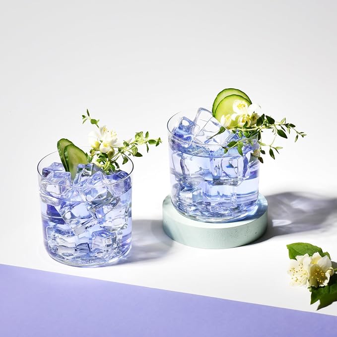 Krosno Drinking Glasses Set of 6, 14.2 oz, Mixology Collection | Cider Tumbler, Lead-Free Glassware set for Water, Juice & Cocktails, Ultra-Thin Clear Glass, Lightweight, Dishwasher Safe