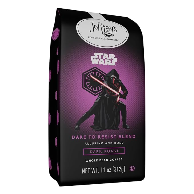 Joffrey's Coffee - STAR WARS™ Dare to Resist Blend, STAR WARS Licensed Coffee Collection, Artisan Dark Roast, Bold & Smooth Taste, Brew or French Press (Whole Bean, 11oz)