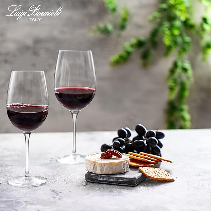 Luigi Bormioli Crescendo Bordeaux Wine Glasses - Clear, Set of 4