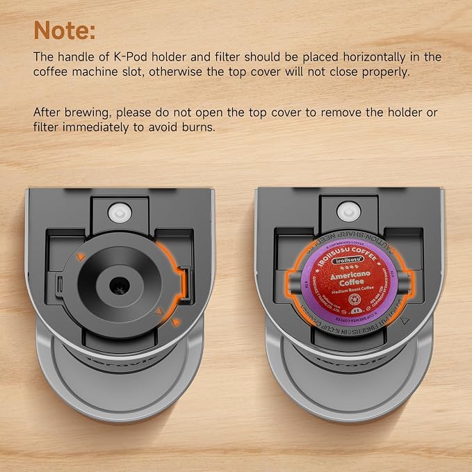 Small Single Serve Coffee Maker, One Cup Coffee Machine for K-Cup & Grounds | Portable Pod Coffee Maker, Fast Brew, 6 to 12 oz. Brew Sizes, One Button Design, Easy for Elder to Use, Space Saving, Black