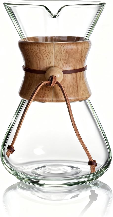 AGOGO Pour Over Coffee Maker Set, 28oz Slim Style, 304 Stainless Filter | Barista kit for home kitchen, Cafe, Camping & Office; 20oz-40oz Classic, Slim, Diamond styles; Includes brush & towel.