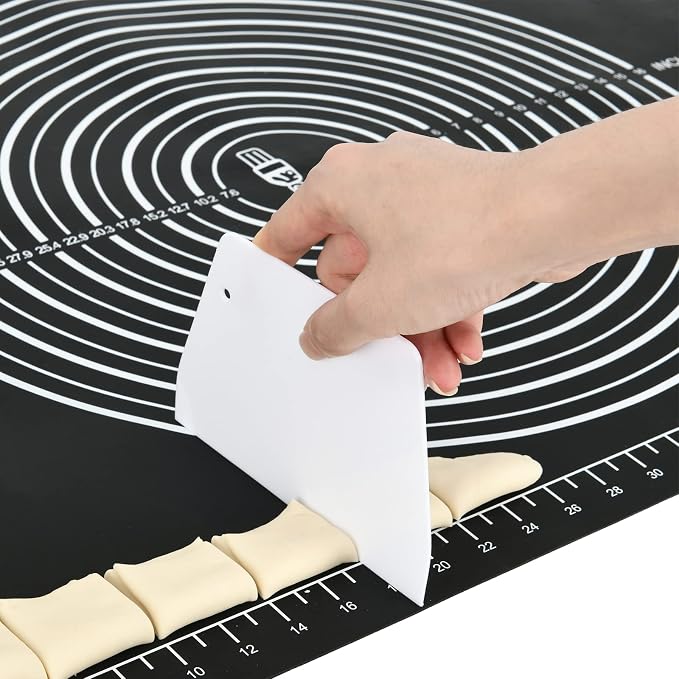 Super Kitchen Non-Slip Silicone Pastry Mat 28 ×20 for Non Stick Baking Mats | Countertop Placemats, Dough Rolling, Kneading/Fondant/Pie Crust Pad