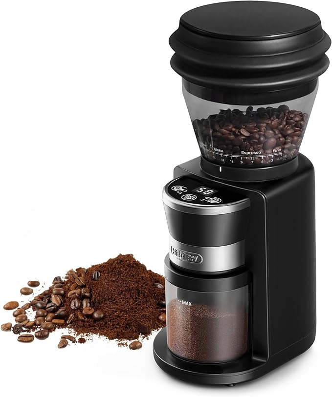 HIBREW G3 Electric Coffee Grinder, 7.4oz Large Capacity Hopper | 40mm Conical Burr 31 Adjustable Settings,Anti-Static Double-Layer Air Blower,Barista-Grade for Espresso/Pour Over/Drip Coffee
