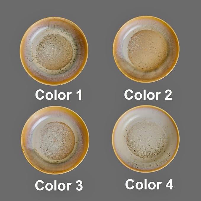 30oz Ceramic bowls set of 4-8" serving bowls for Kitchen,Pasta,Salad-Dishwasher & Microwave Safe Perfect for Housewarming, Thanksgiving, Christmas-Reactive Glaze Cappuccino