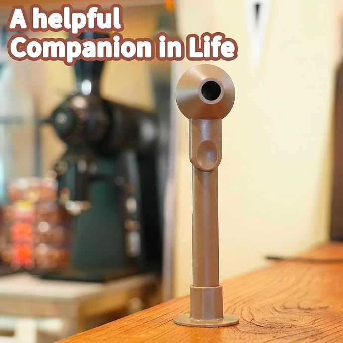 Coffee Scoop with Funnel for Ground Coffee, Protein Powder & Tea, 2 Tbsp | Mess-Free Scoop Funnel for Reusable K-Cup, Countertop Design for Home & Office, Handy Long Handle, Easy to Clean, 2-Pack