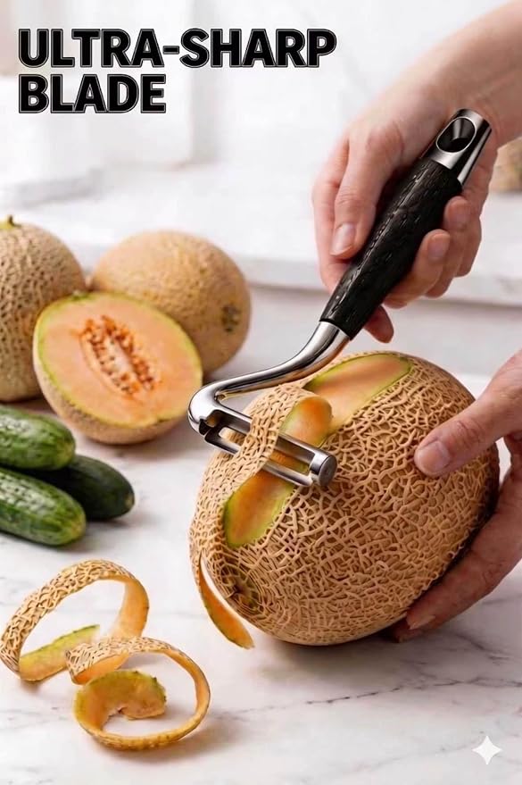 Vegetable Peeler,5-Year Warranty,Zero Flex Potato Veggie Peeler for Kitchen | Elite Multifunctional Fruit Zero Flex Peelers Sharp Stainless Steel Blade for Apple Cucumber Pumpkin Papaya Cheese Cabbage