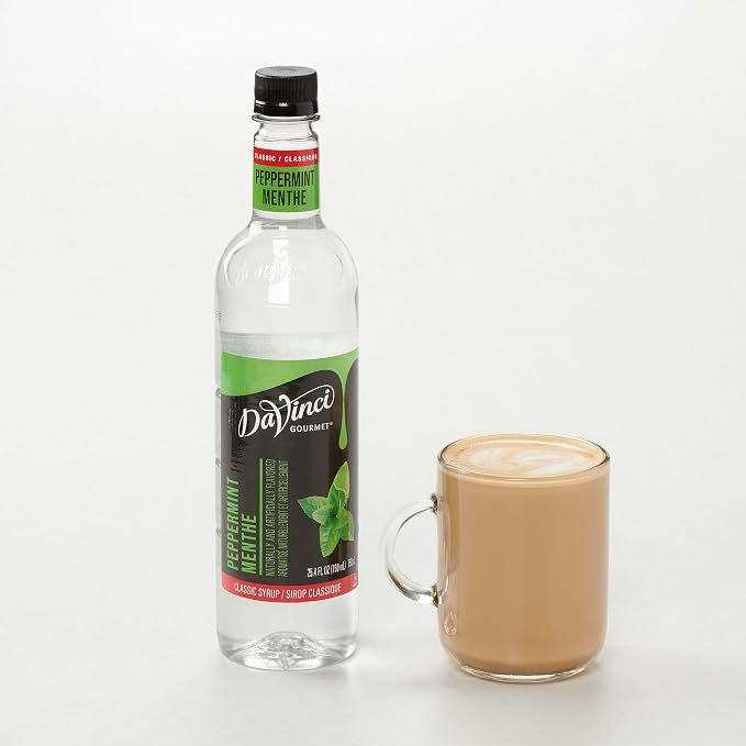 DaVinci Gourmet Classic Peppermint Syrup, 25.4 Fluid Ounces (Pack of 1)