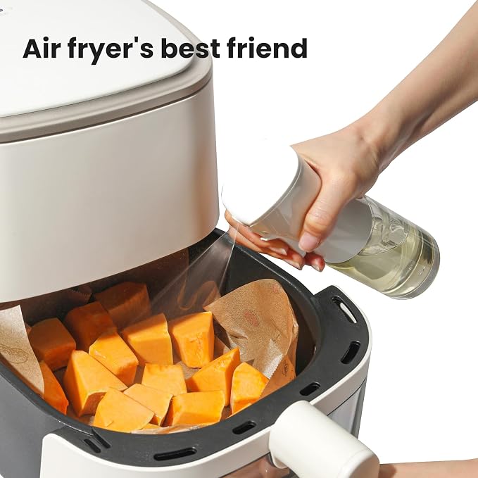 Oil Sprayer for Cooking, Fan Spray, Refillable, Non-Aerosol 6oz