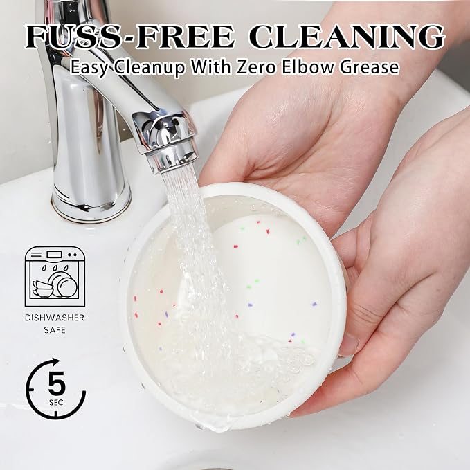 4 Inch Silicone Round Cake Pans, Set of 2 | Metal Reinforced Frame, Nonstick Mini Smash Cake Molds for Baking, BPA Free, For Baby's First Birthday, Small Cakes, Desserts