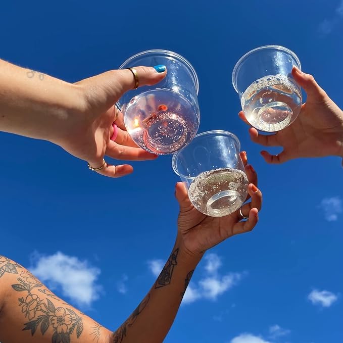 Repurpose Disposable Plant-Based Stemless Glasses, 12oz, 100ct | Plant-Based, BPA Free, No PFAS Added, Certified BioBased, FDA Non-Toxic, Ultimate Cool Girl Cup