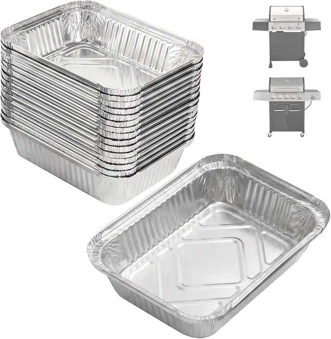 20-Pack Grease Pan Liner for Expert Grill 720-0789H 720-1049 720-0968 | Aluminum Drip Pan Liner for Expert Grill Parts 720-0789H for Expert Grill Grease Tray 720-1049