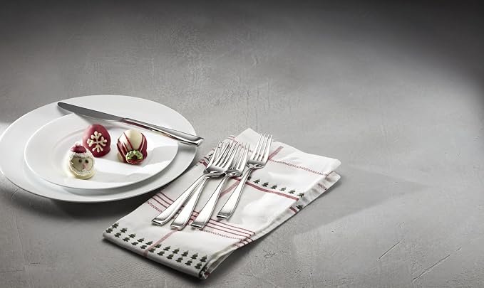 Oneida Moda 65-Piece 18/10 Silverware Set for 12, Flatware | mirror finish, dishwasher safe | includes serving spoons and utensil set | heavy duty, cutlery set for kitchen and dining