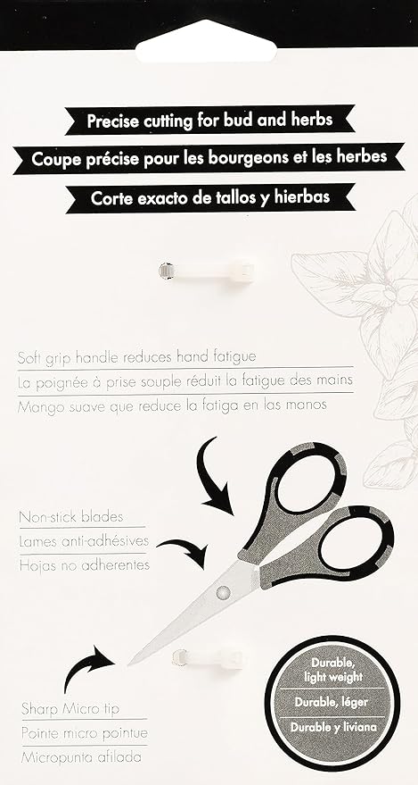 EK Tools Cutter Bee Precision Craft Scissors - Small Ergonomic Scissors with Micro Tip for Cutting Paper, Herbs, and More - Stainless Steel Blades, Yellow and Black